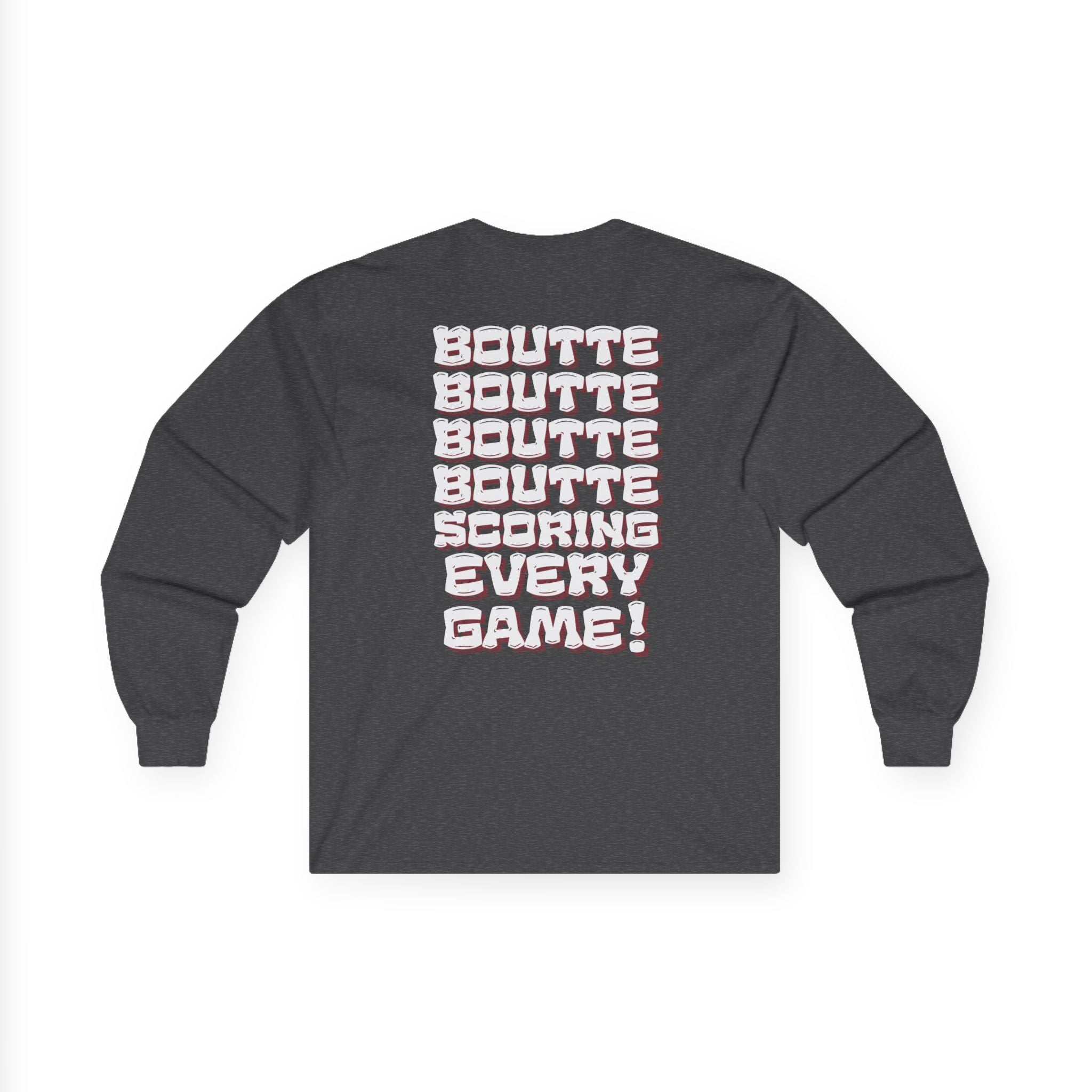 BOUTTE SCORING EVERY GAME - Patriots Kayshon Boutte Long Sleeve Fan Tee