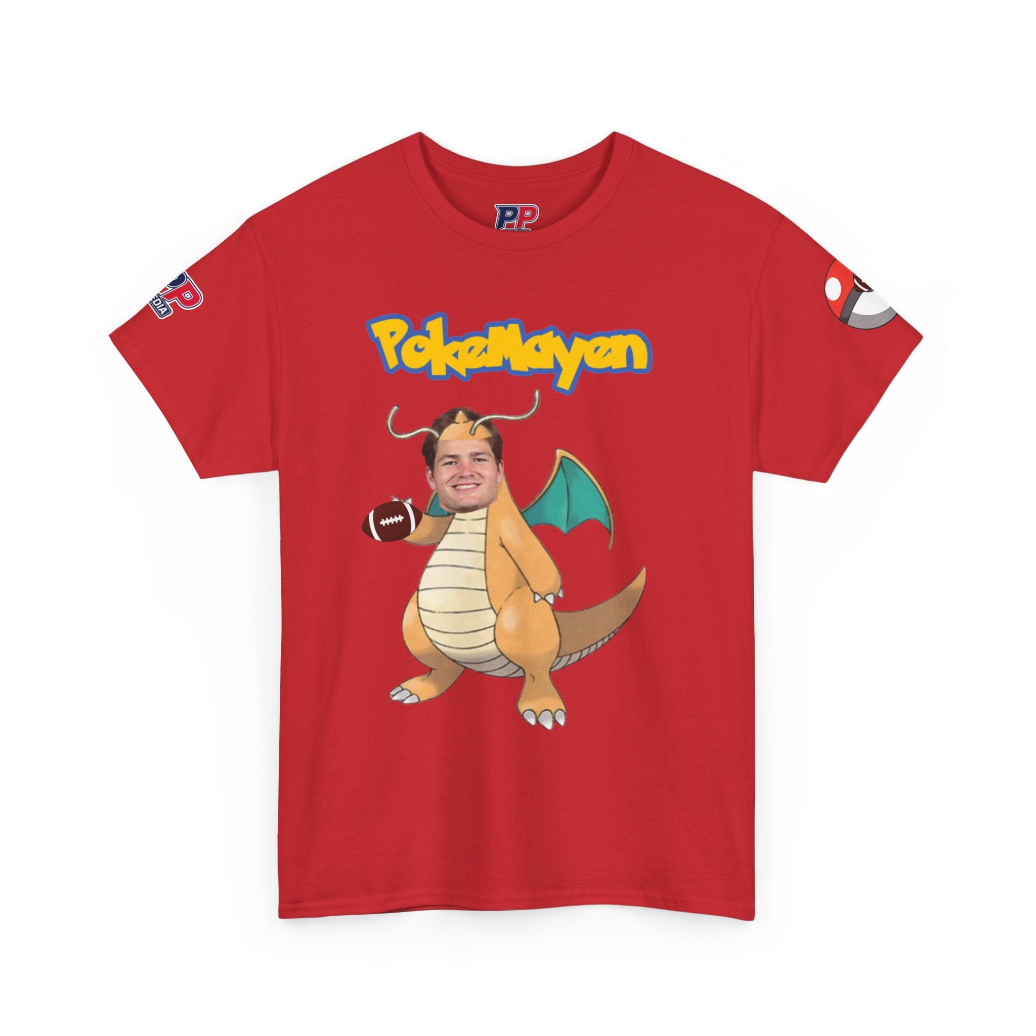 PokéMayen Parody Patriots Halloween Custome Shirt - Fun Football Drake Maye Fan Tee