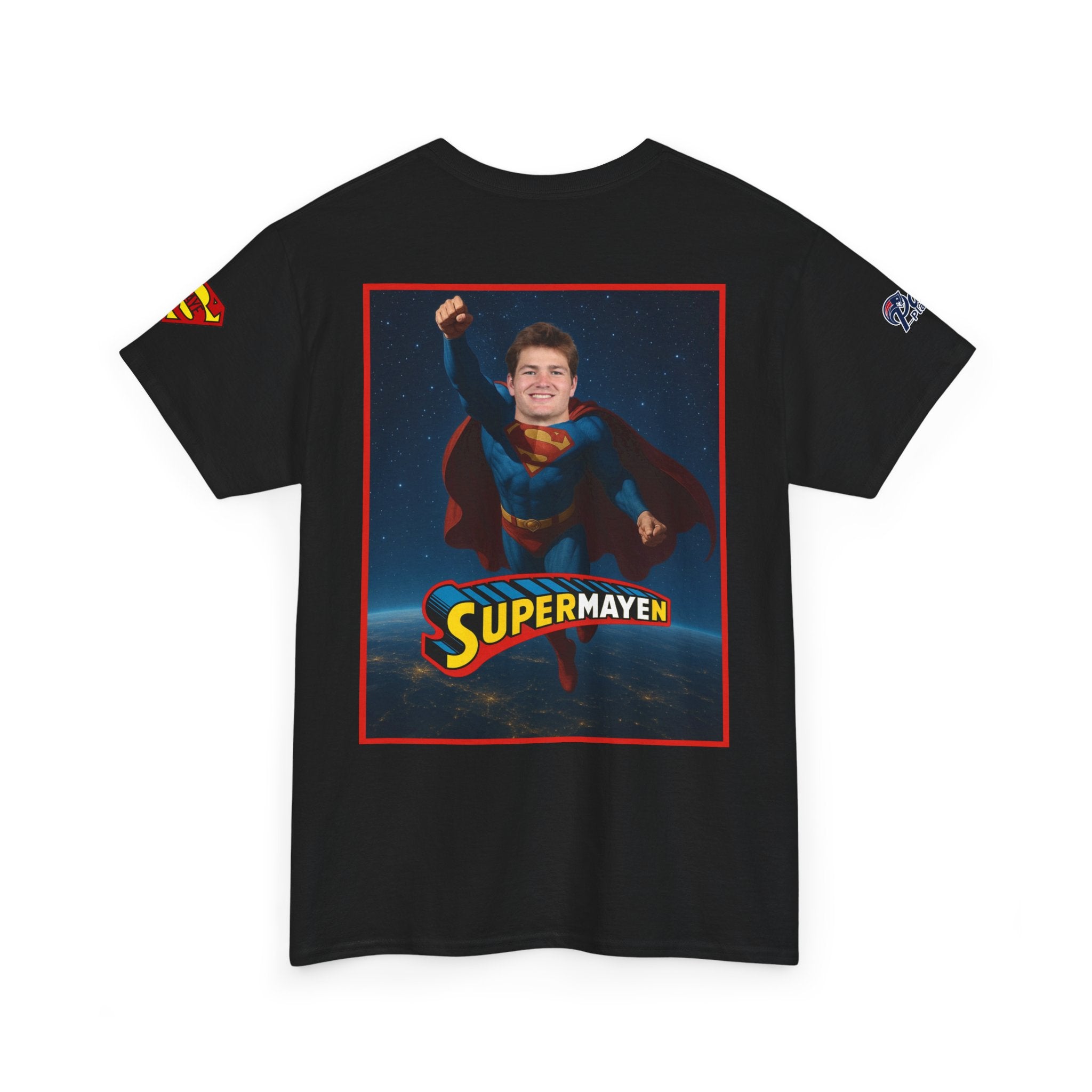 SuperMAYEn/Superman Shirt - Patriots Drake Maye Parody Fan Tee
