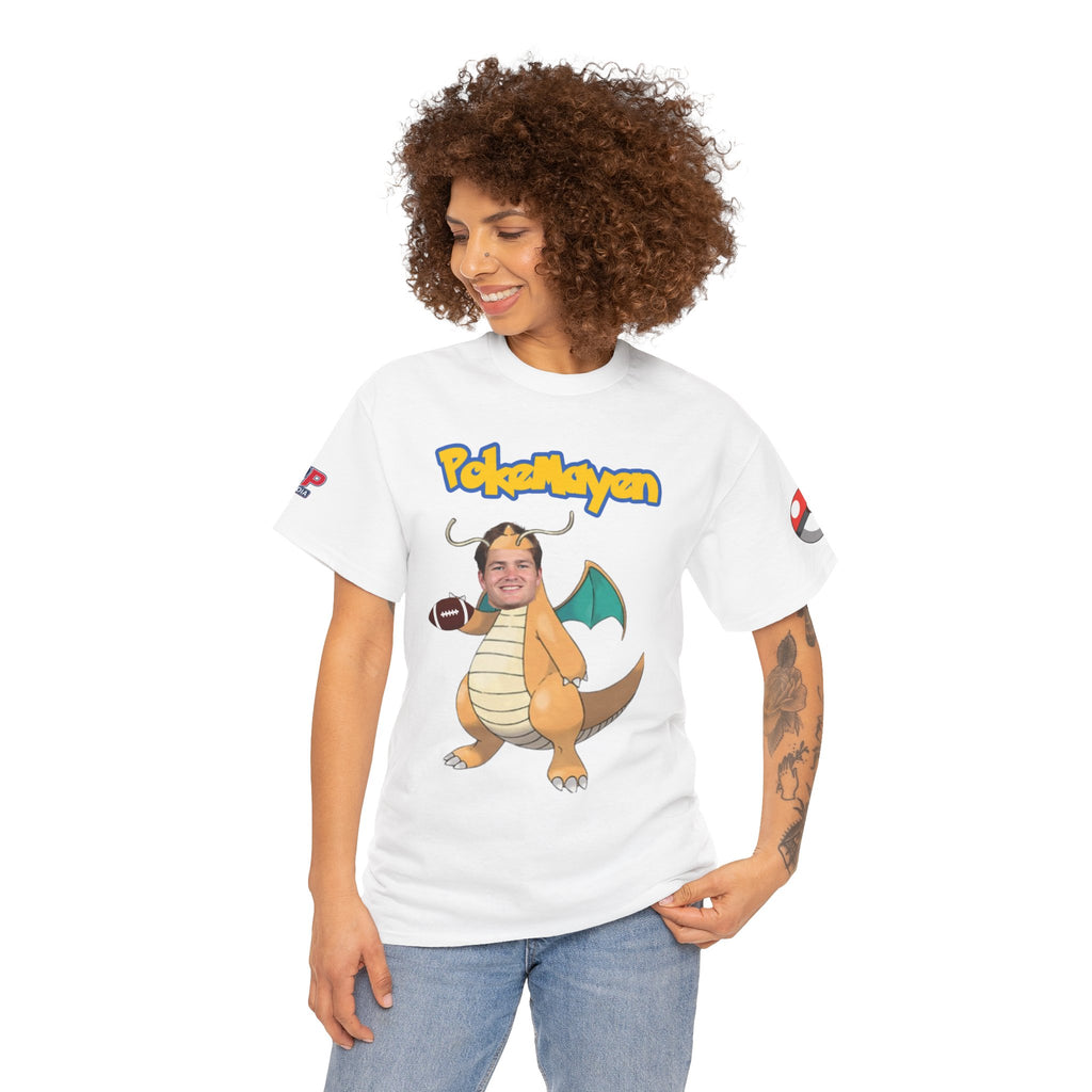 PokéMayen Parody Patriots Halloween Custome Shirt - Fun Football Drake Maye Fan Tee