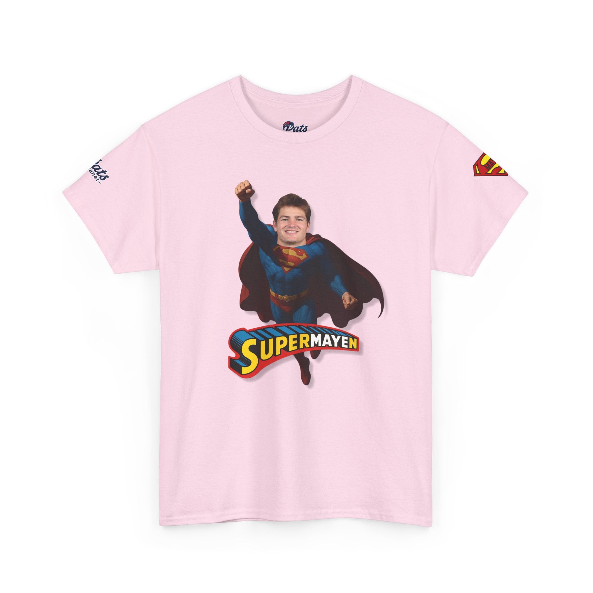 SuperMAYEn/Superman Shirt - Patriots Drake Maye Parody Fan Tee