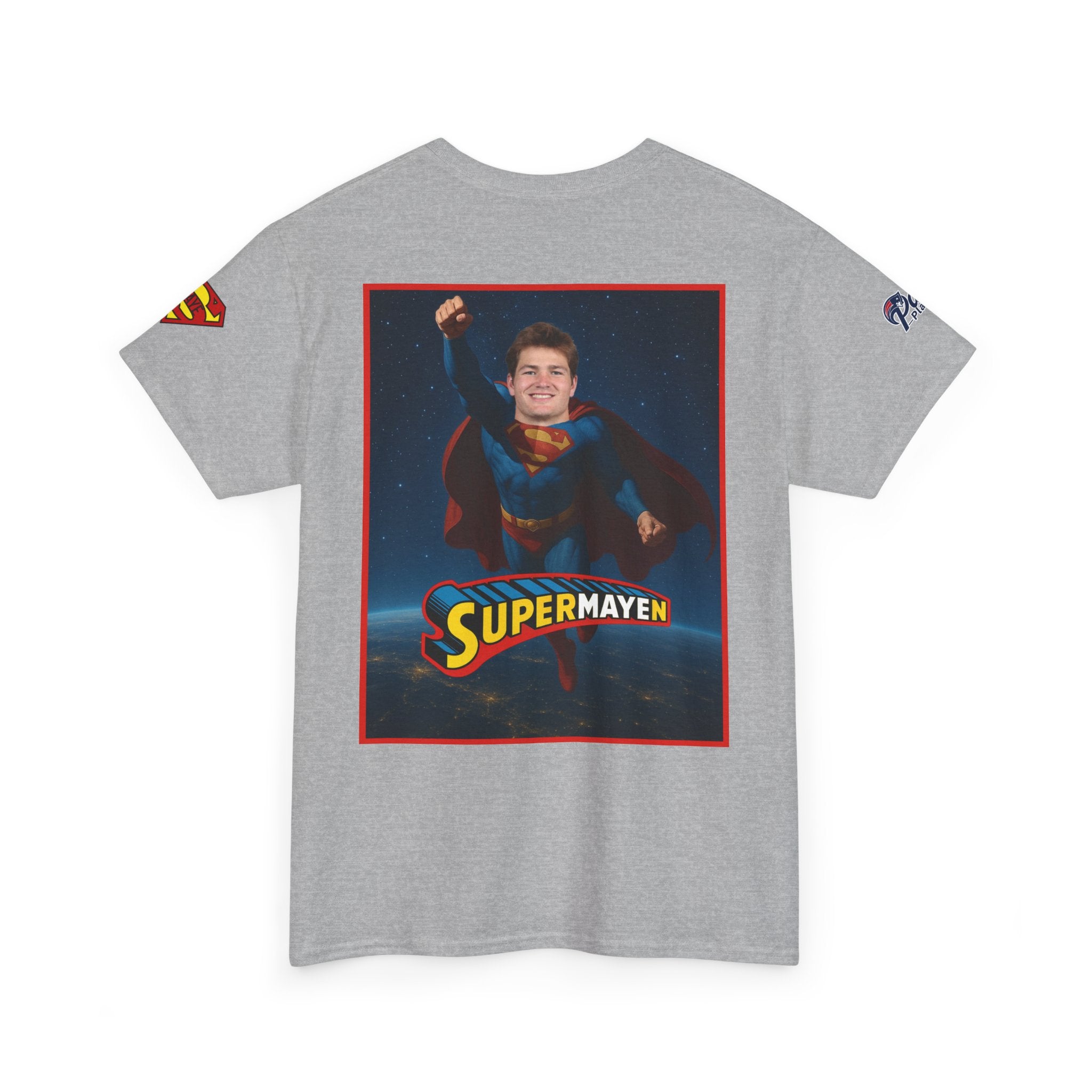 SuperMAYEn/Superman Shirt - Patriots Drake Maye Parody Fan Tee