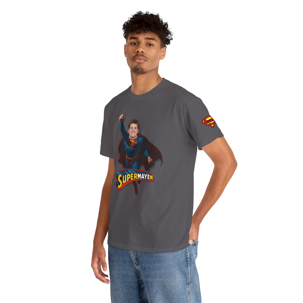 SuperMAYEn/Superman Shirt - Patriots Drake Maye Parody Fan Tee