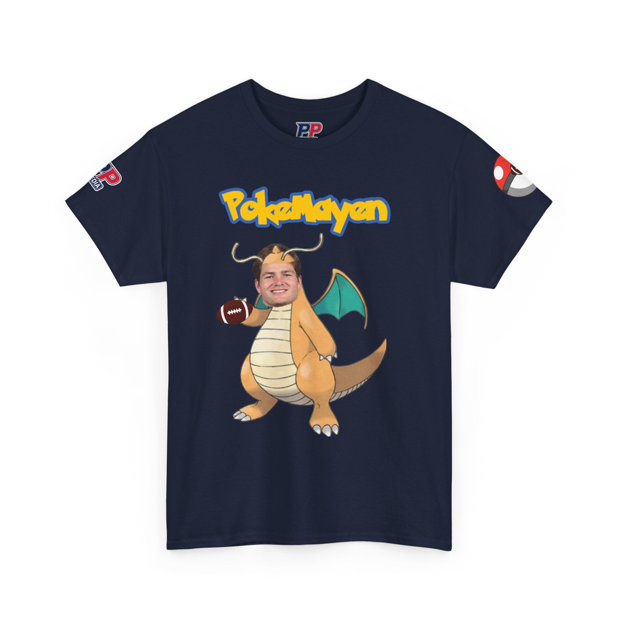 PokéMayen Parody Patriots Halloween Custome Shirt - Fun Football Drake Maye Fan Tee