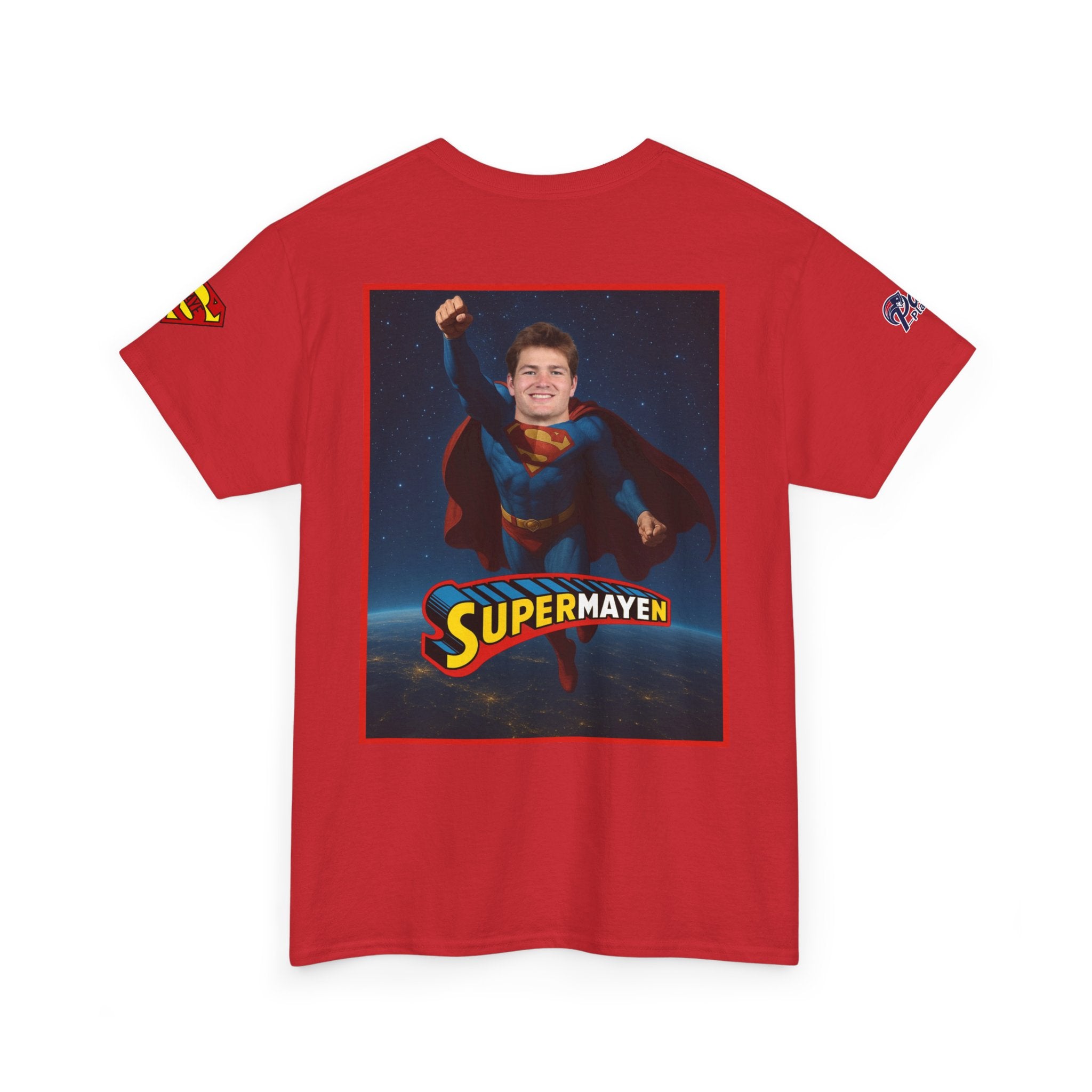 SuperMAYEn/Superman Shirt - Patriots Drake Maye Parody Fan Tee