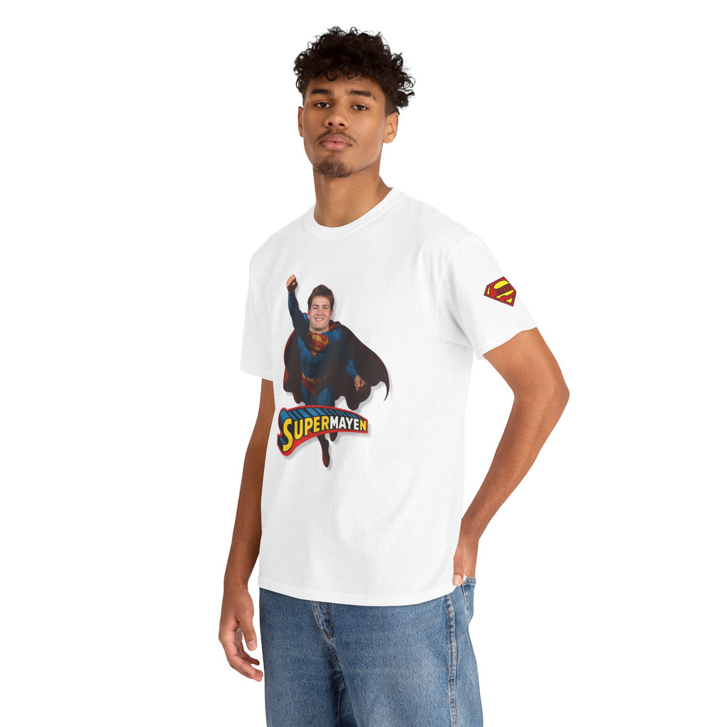 SuperMAYEn/Superman Shirt - Patriots Drake Maye Parody Fan Tee