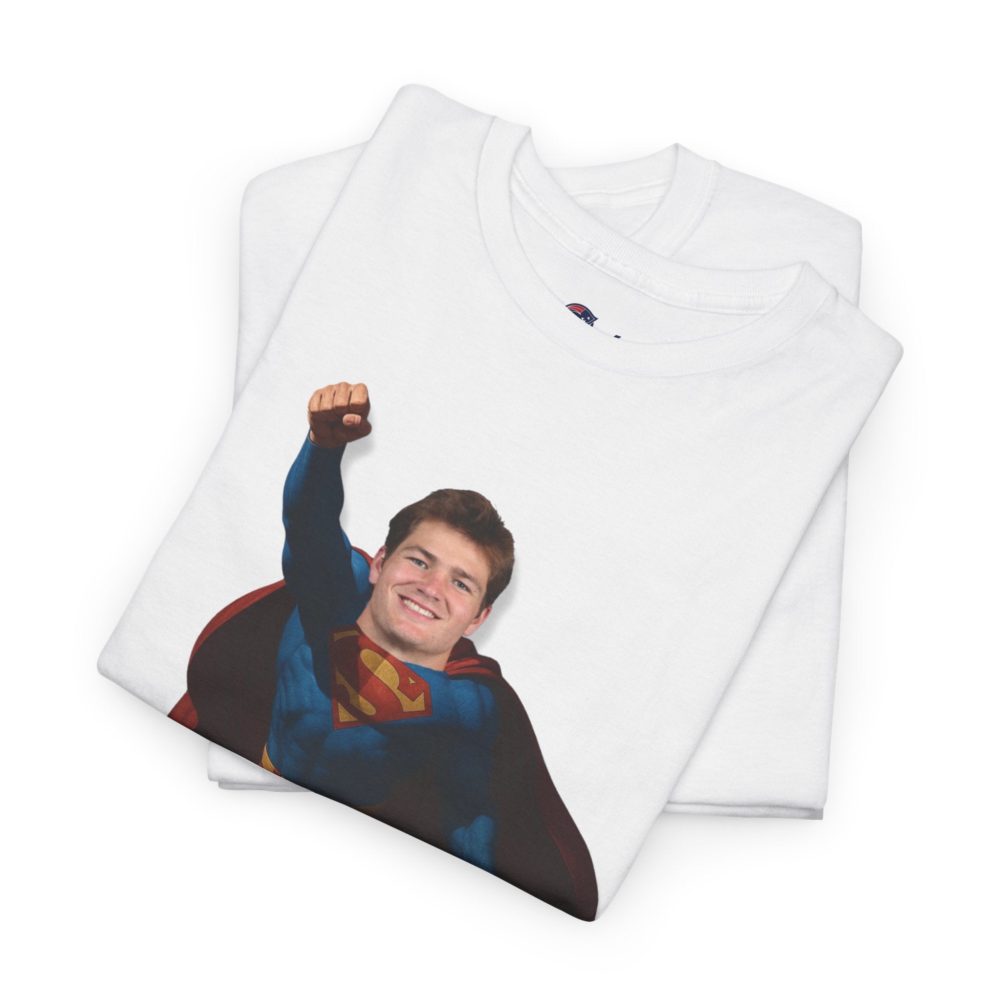 SuperMAYEn/Superman Shirt - Patriots Drake Maye Parody Fan Tee