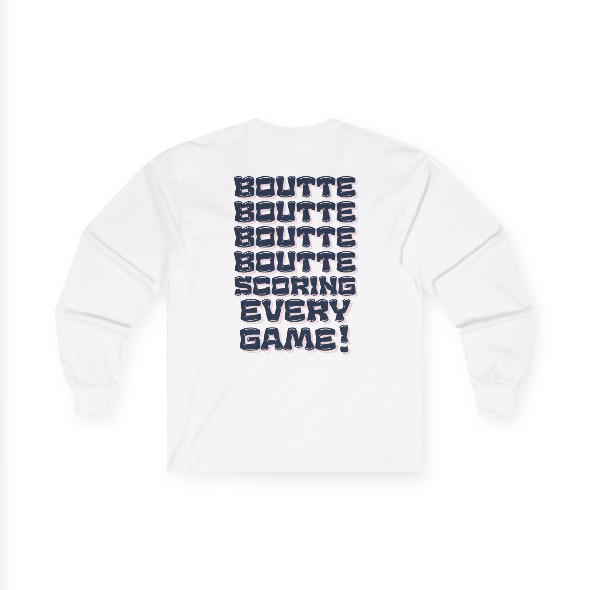 BOUTTE SCORING EVERY GAME - Patriots Kayshon Boutte Long Sleeve Fan Tee