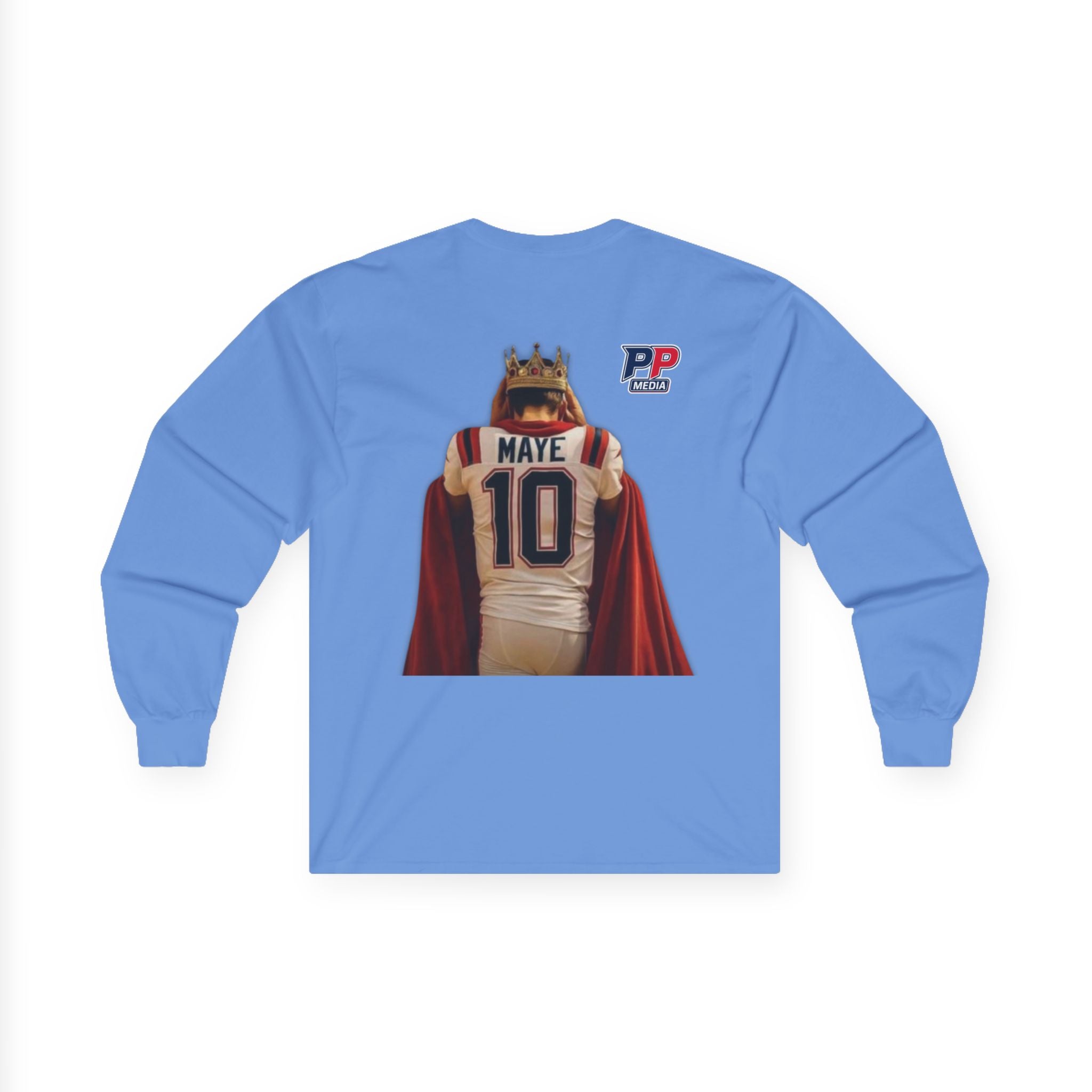 MAYE FOR MVP - Long Sleeve Patriots Drake Maye Support Fan Tee