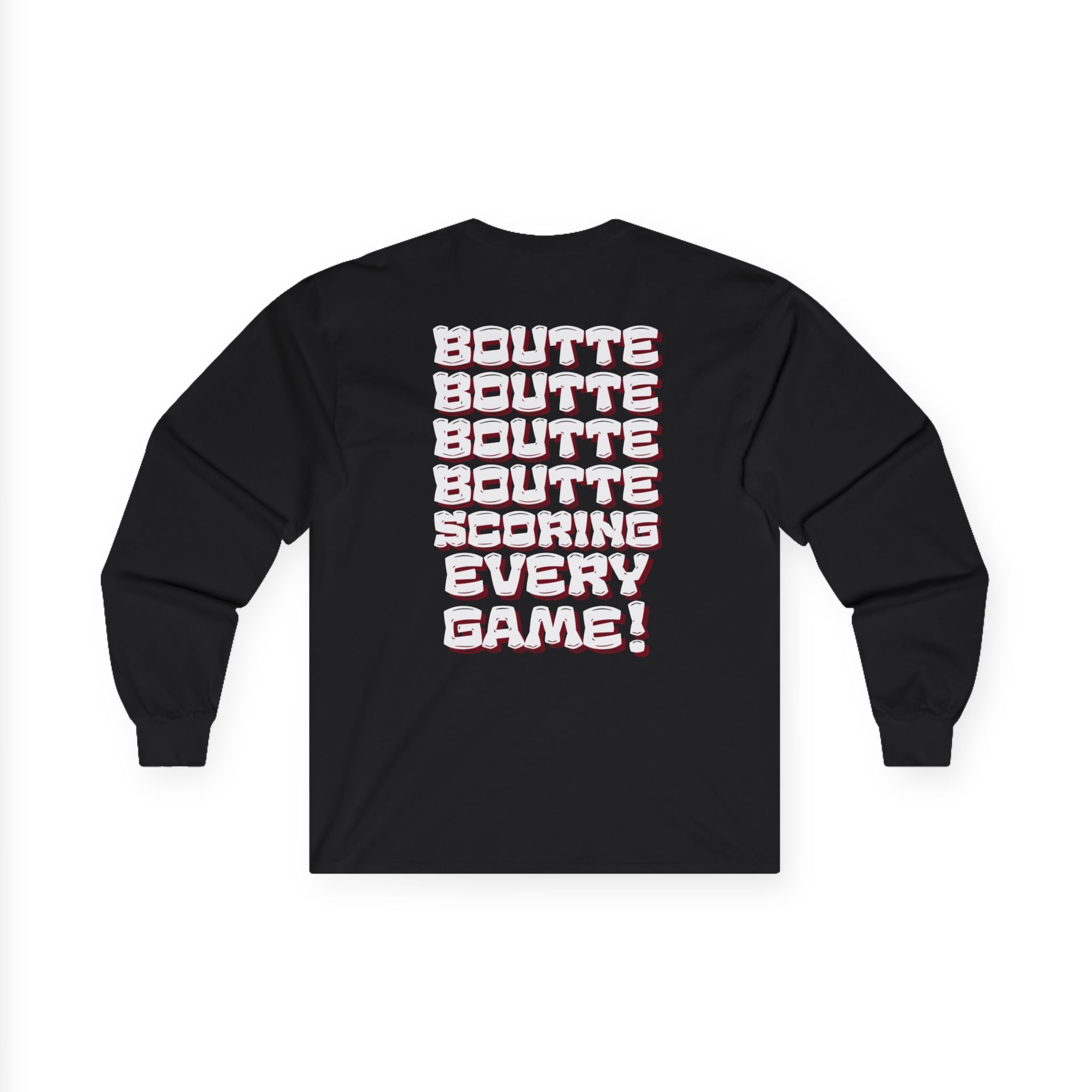 BOUTTE SCORING EVERY GAME - Patriots Kayshon Boutte Long Sleeve Fan Tee
