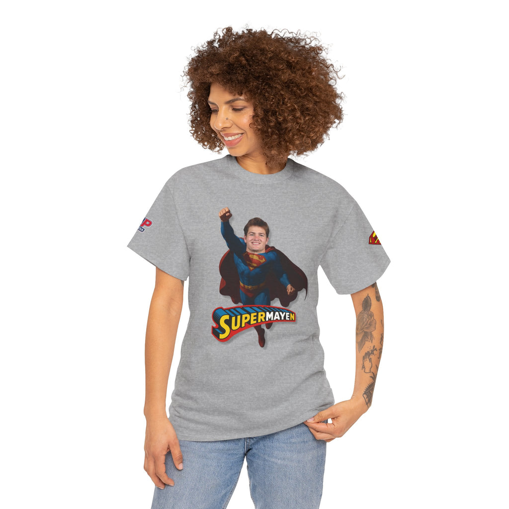 SuperMAYEn/Superman Shirt - Patriots Drake Maye Parody Fan Tee