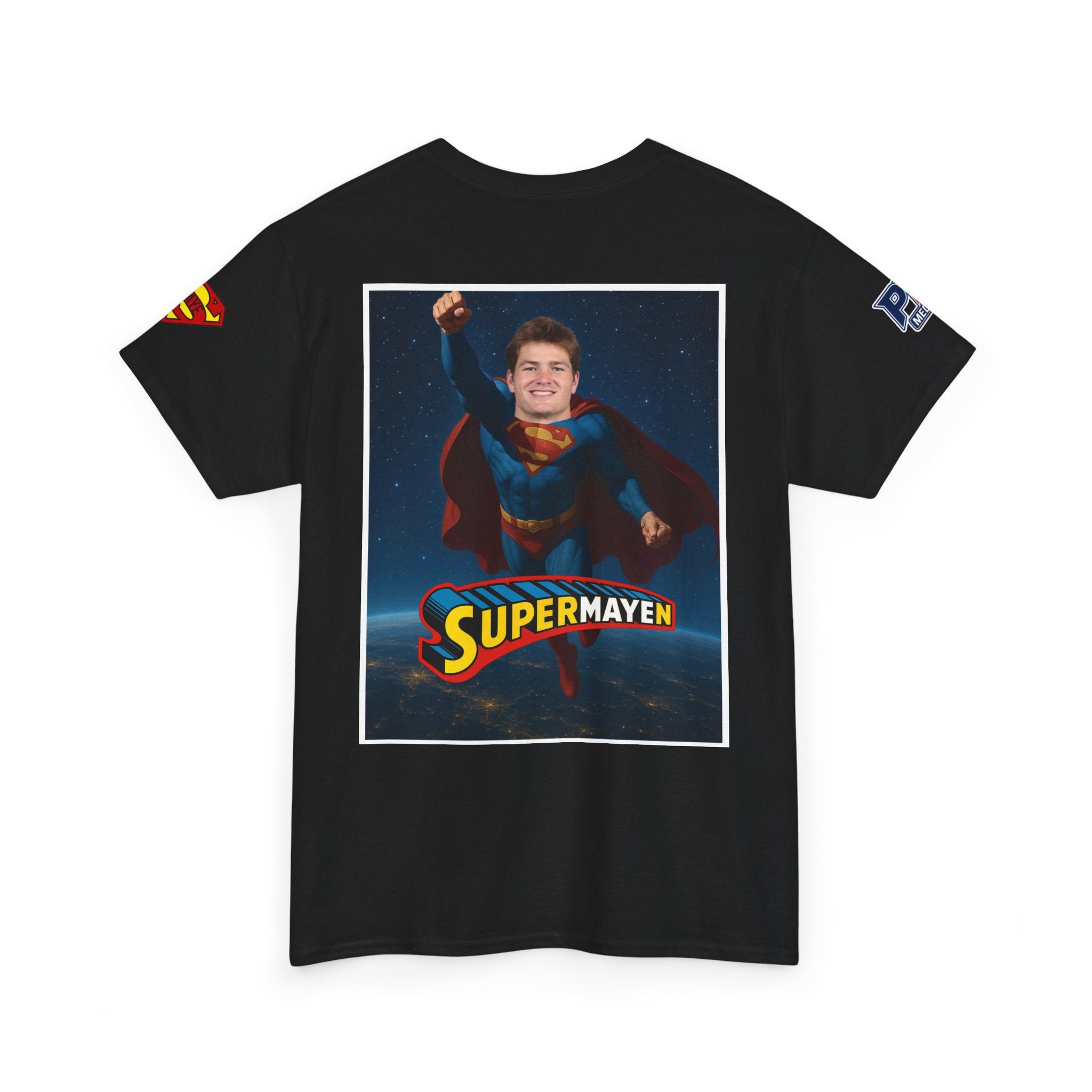 SuperMAYEn/Superman Shirt - Patriots Drake Maye Parody Fan Tee