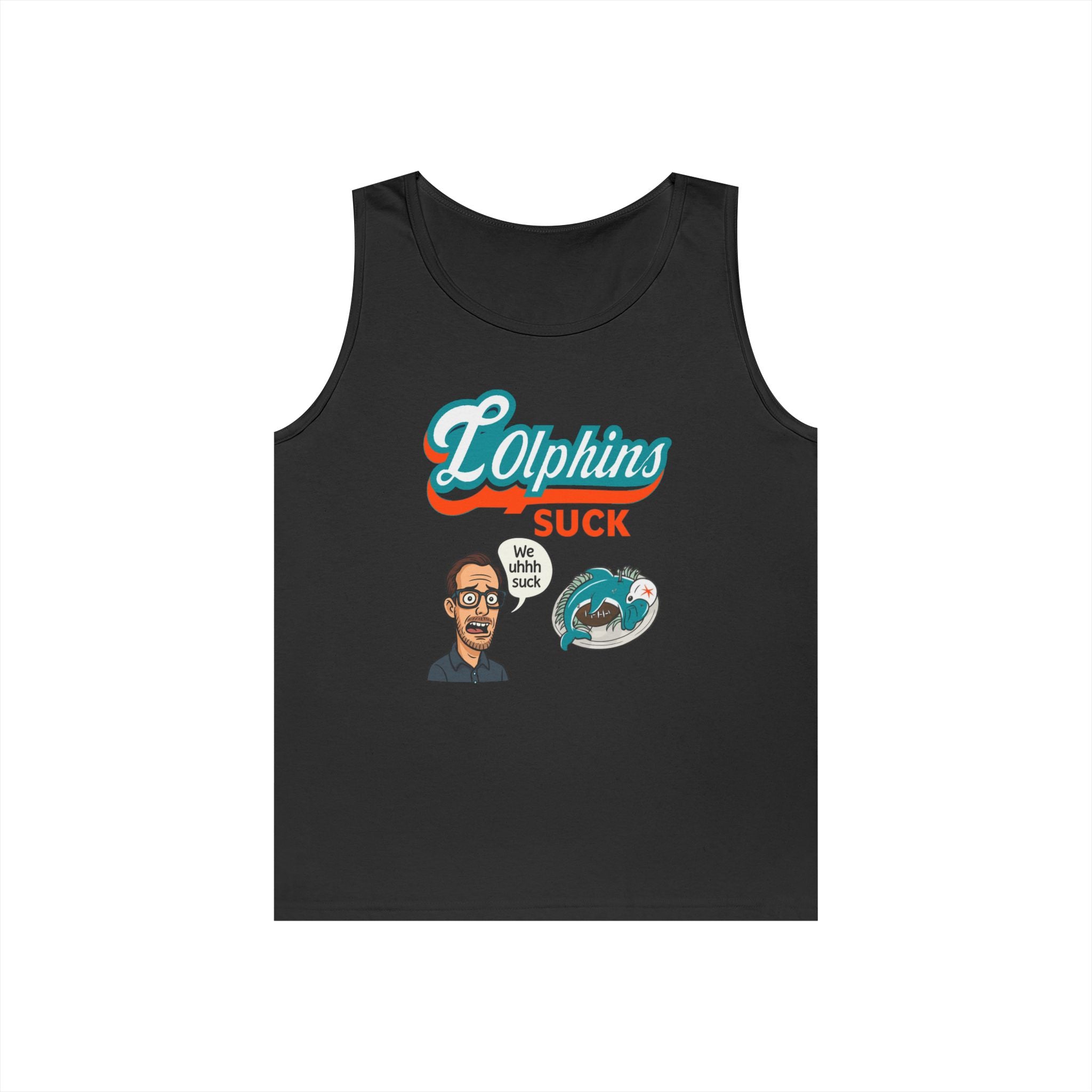 LOLphins Suck! - Funny Patriots Fan Parody Shirt - Dolphins Diss Tee