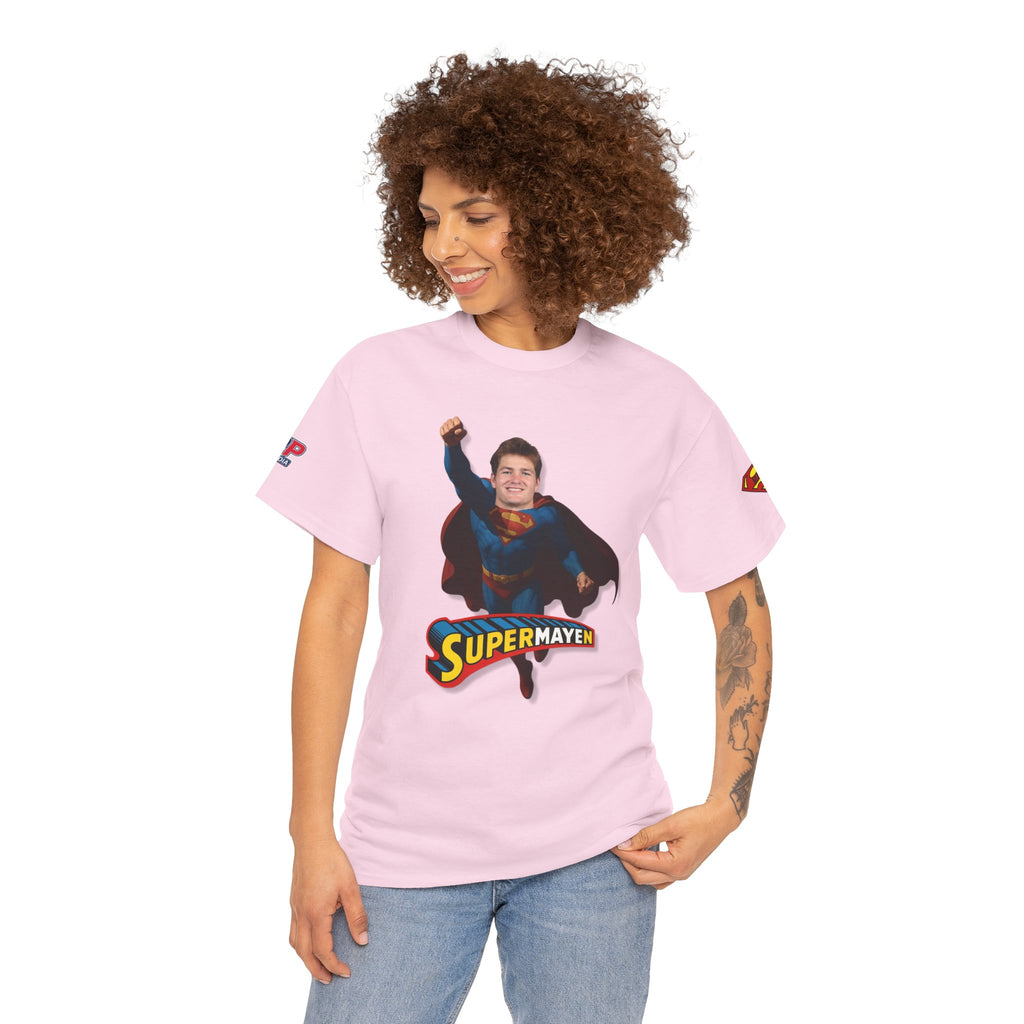 SuperMAYEn/Superman Shirt - Patriots Drake Maye Parody Fan Tee