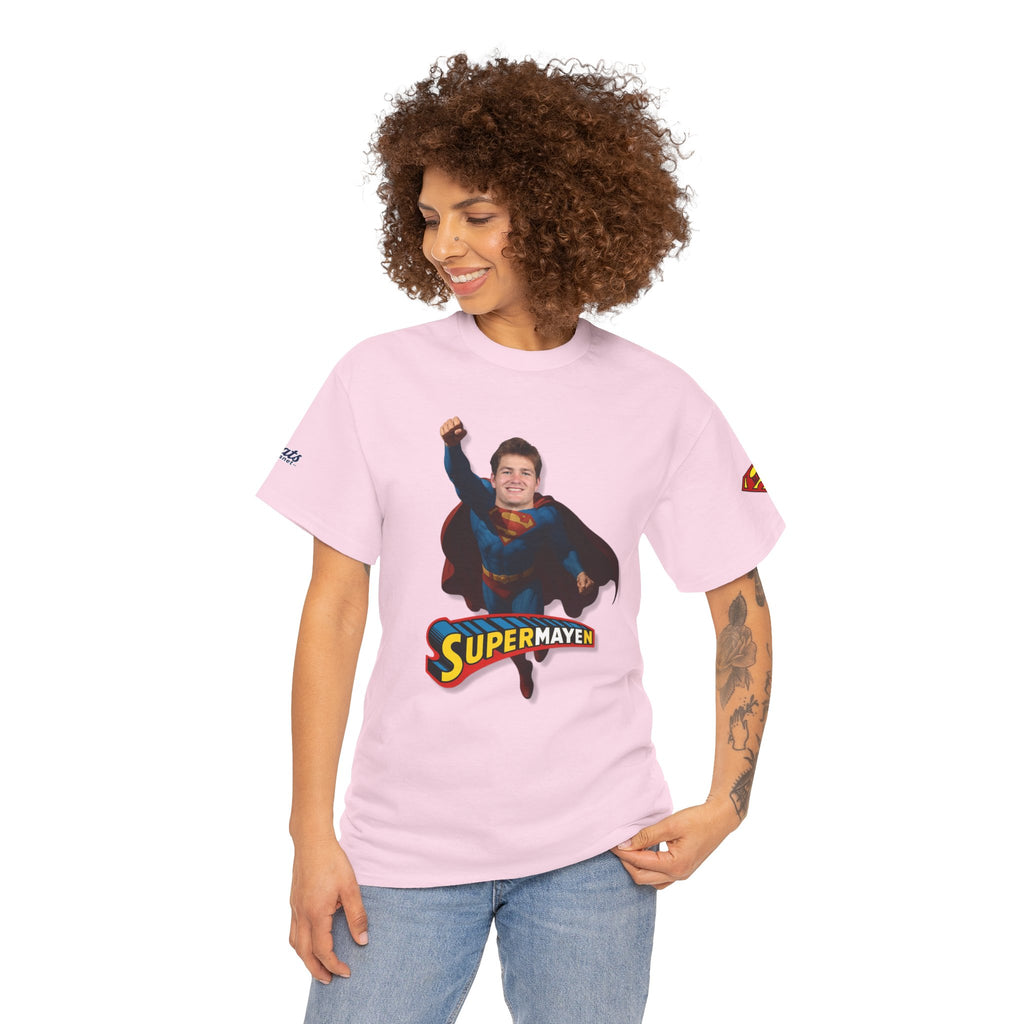 SuperMAYEn/Superman Shirt - Patriots Drake Maye Parody Fan Tee
