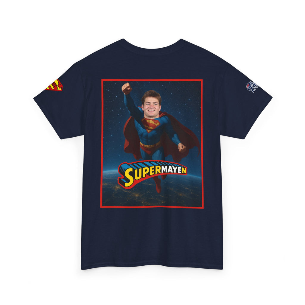 SuperMAYEn/Superman Shirt - Patriots Drake Maye Parody Fan Tee