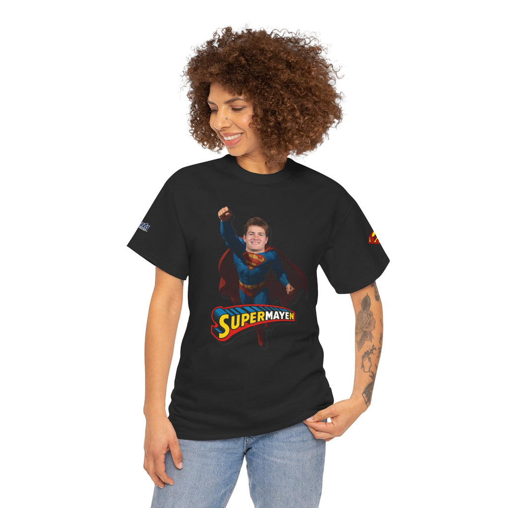 SuperMAYEn/Superman Shirt - Patriots Drake Maye Parody Fan Tee