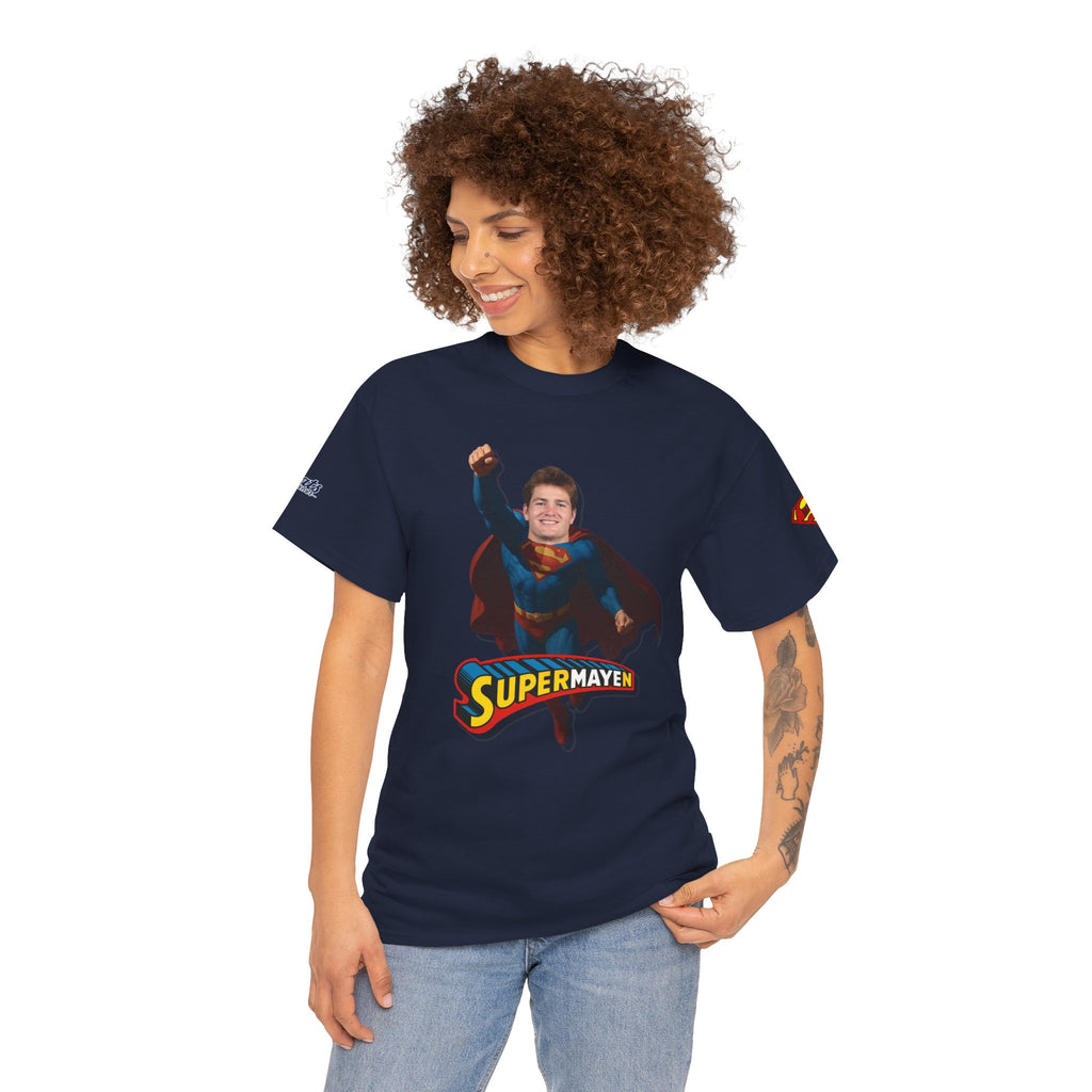 SuperMAYEn/Superman Shirt - Patriots Drake Maye Parody Fan Tee