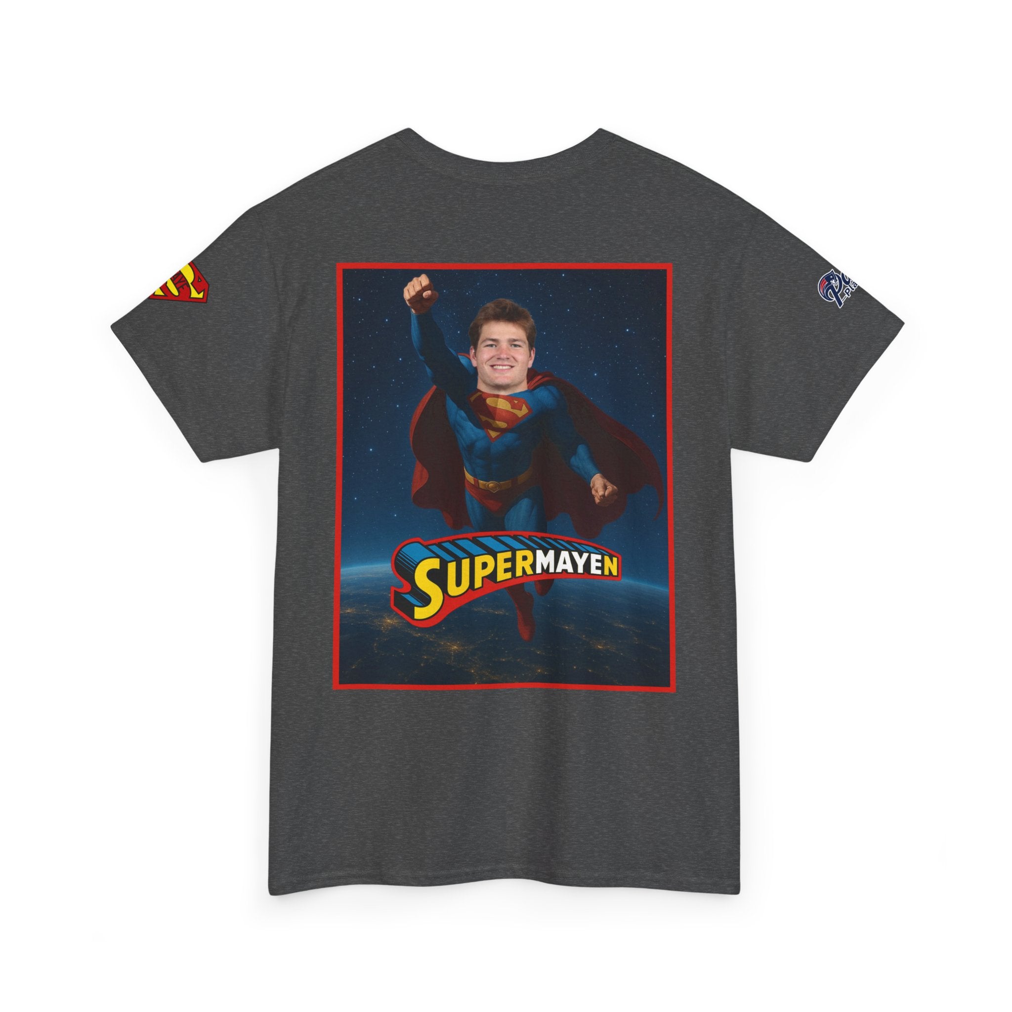 SuperMAYEn/Superman Shirt - Patriots Drake Maye Parody Fan Tee