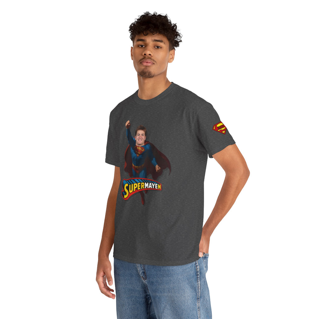 SuperMAYEn/Superman Shirt - Patriots Drake Maye Parody Fan Tee