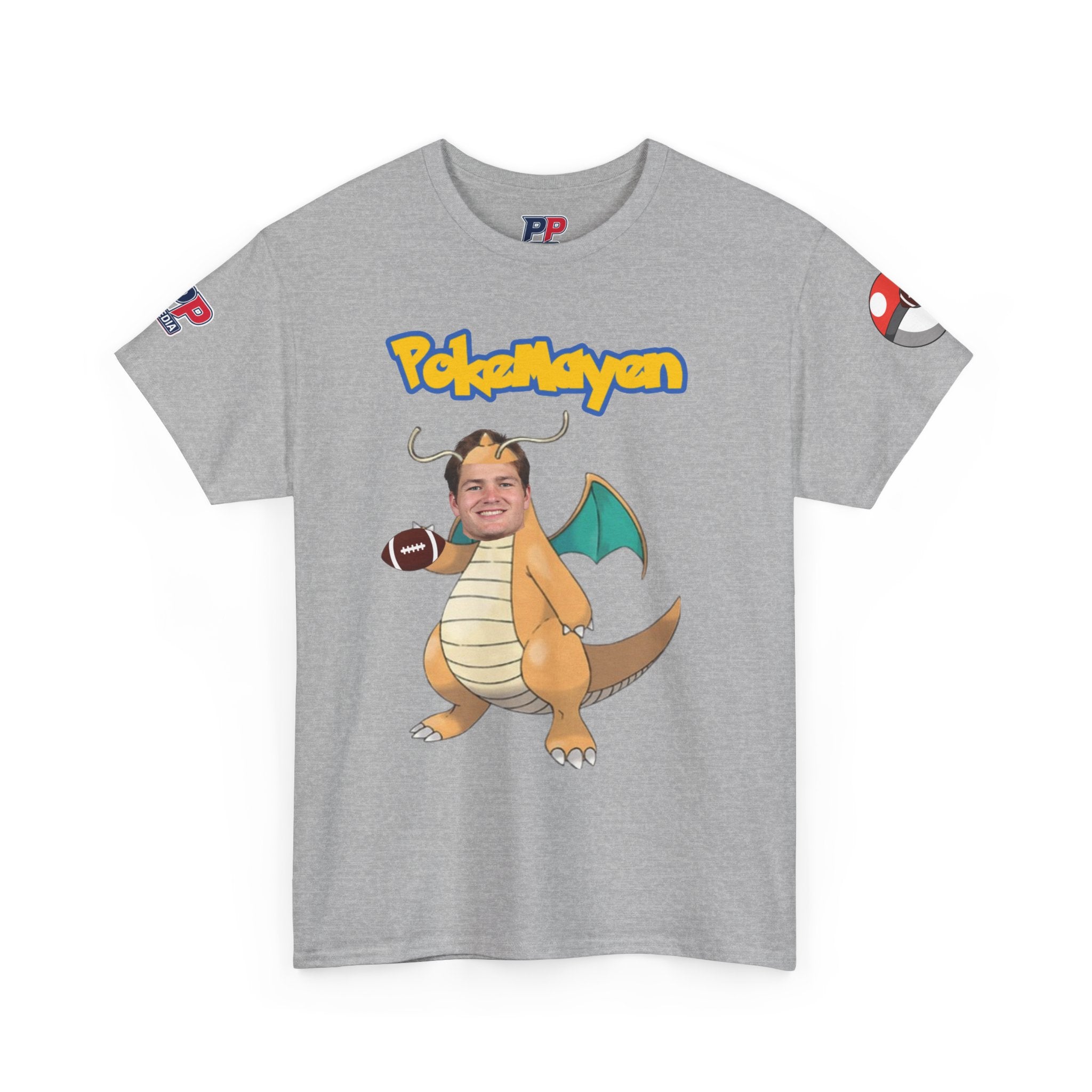 PokéMayen Parody Patriots Halloween Custome Shirt - Fun Football Drake Maye Fan Tee