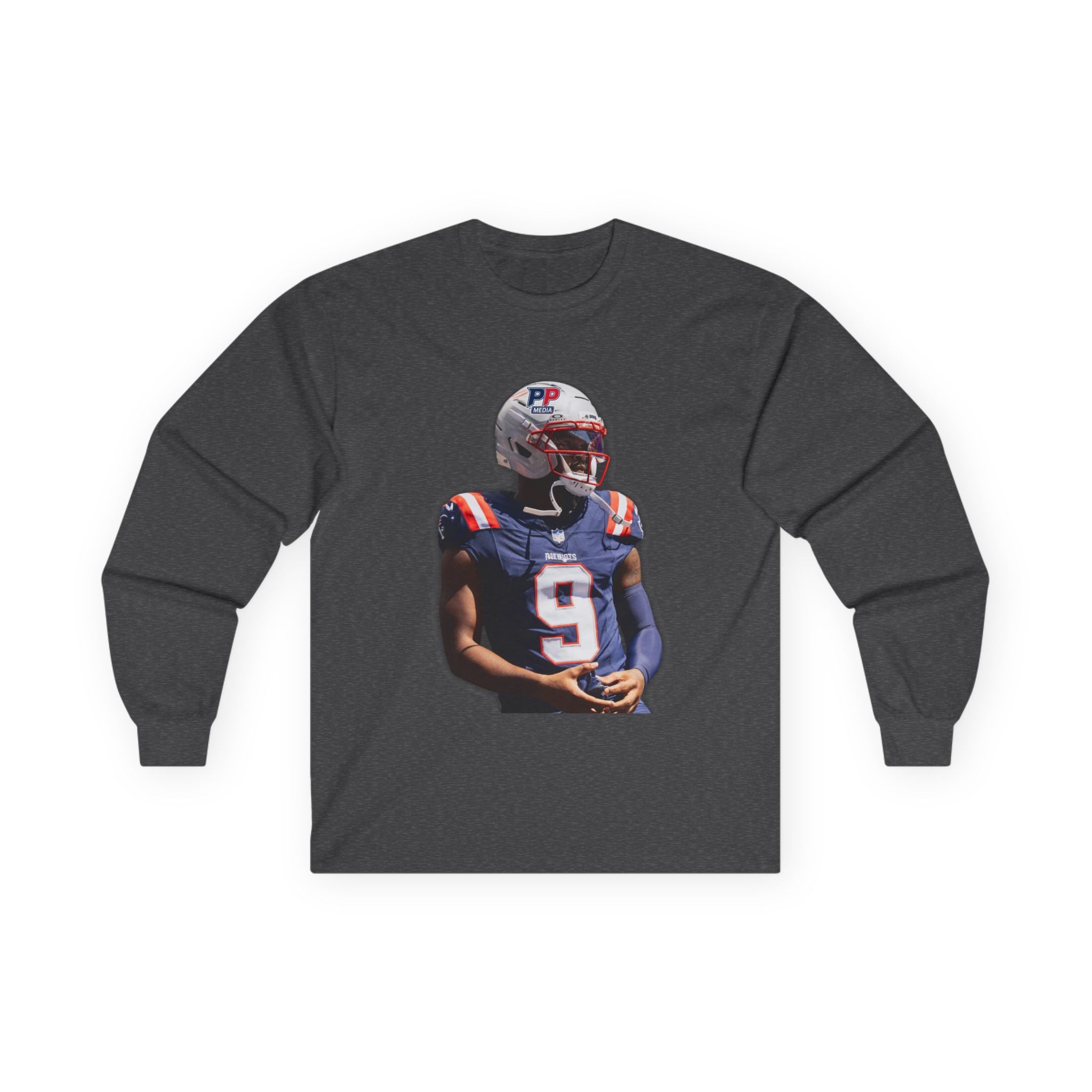 BOUTTE SCORING EVERY GAME - Patriots Kayshon Boutte Long Sleeve Fan Tee