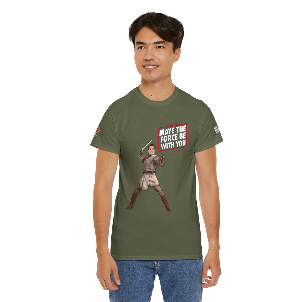 MAYE THE FORCE BE WITH YOU – Drake Maye Patriots Parody Tee | Funny Star QB/Star Wars Fan Shirt | Football Tee