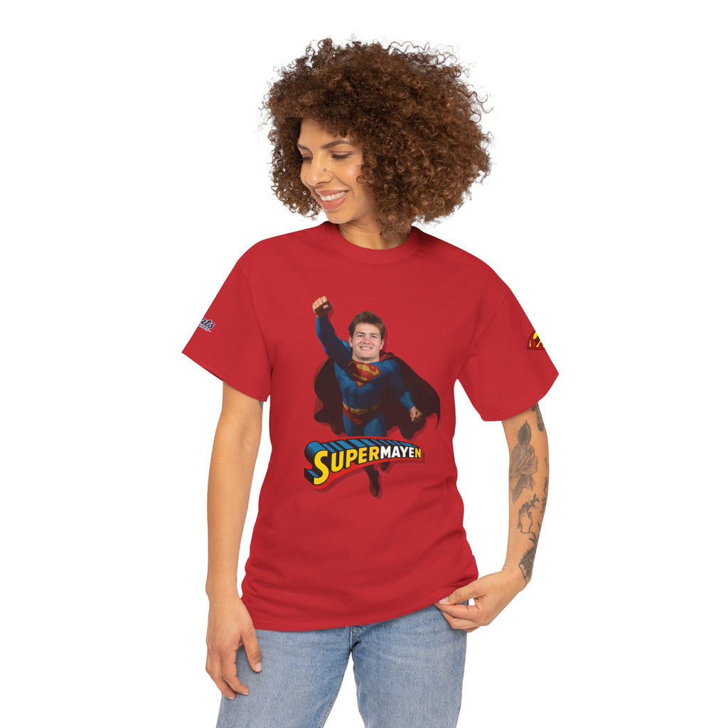 SuperMAYEn/Superman Shirt - Patriots Drake Maye Parody Fan Tee