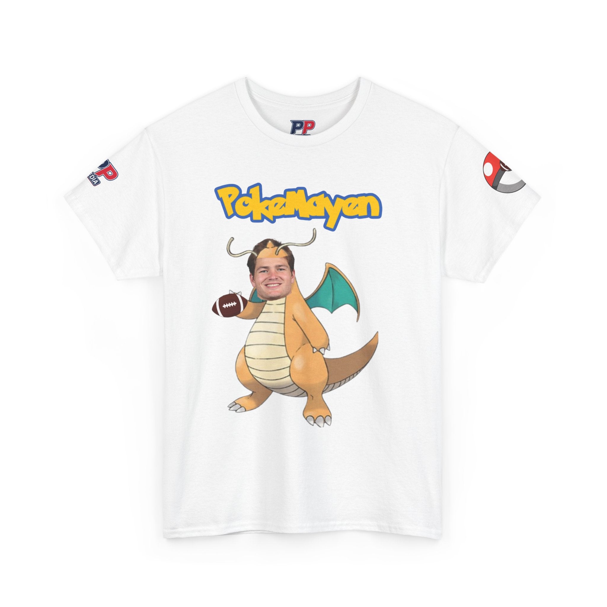 PokéMayen Parody Patriots Halloween Custome Shirt - Fun Football Drake Maye Fan Tee