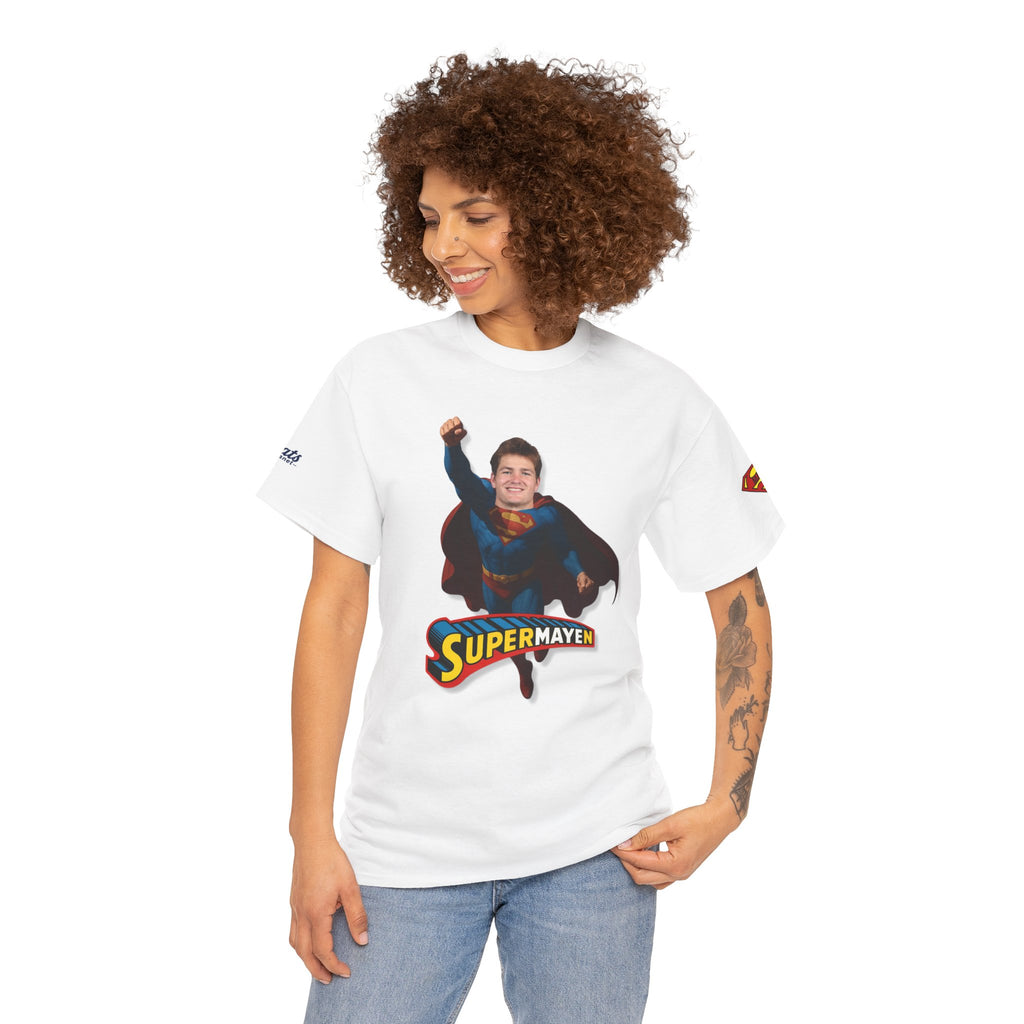 SuperMAYEn/Superman Shirt - Patriots Drake Maye Parody Fan Tee