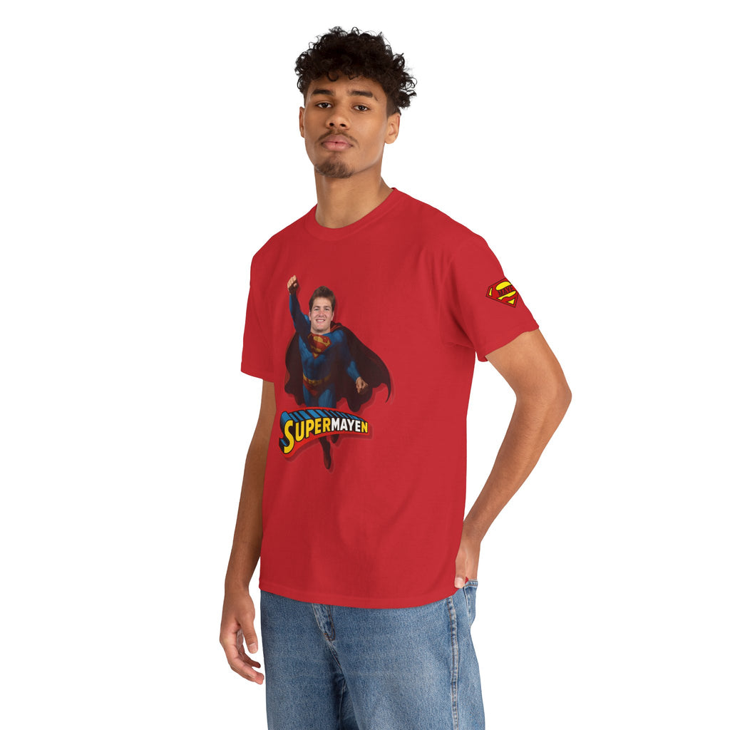 SuperMAYEn/Superman Shirt - Patriots Drake Maye Parody Fan Tee