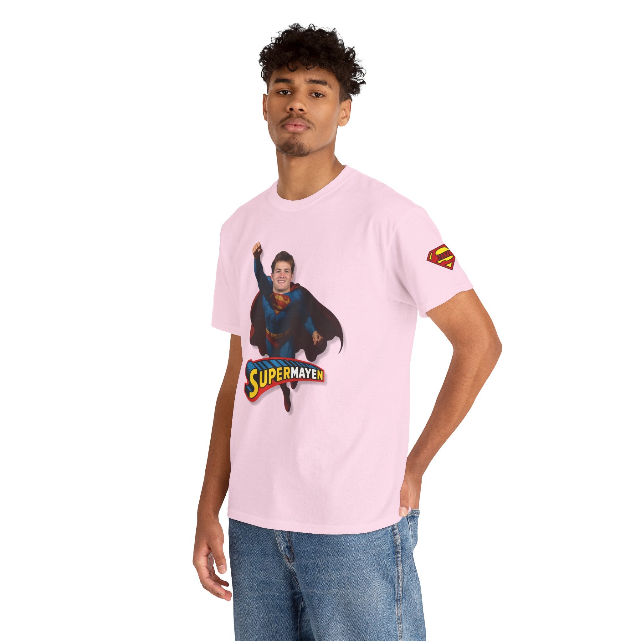 SuperMAYEn/Superman Shirt - Patriots Drake Maye Parody Fan Tee