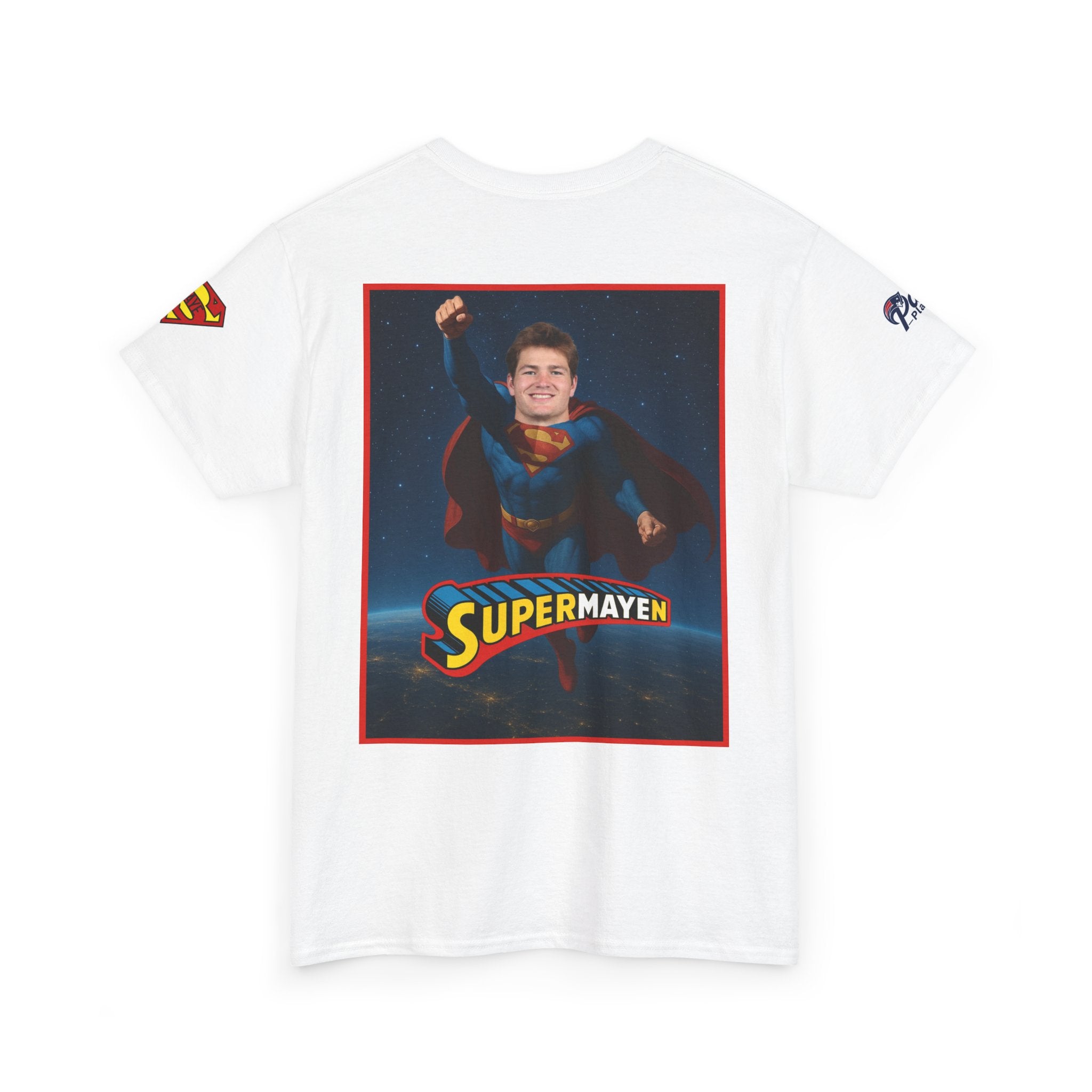 SuperMAYEn/Superman Shirt - Patriots Drake Maye Parody Fan Tee