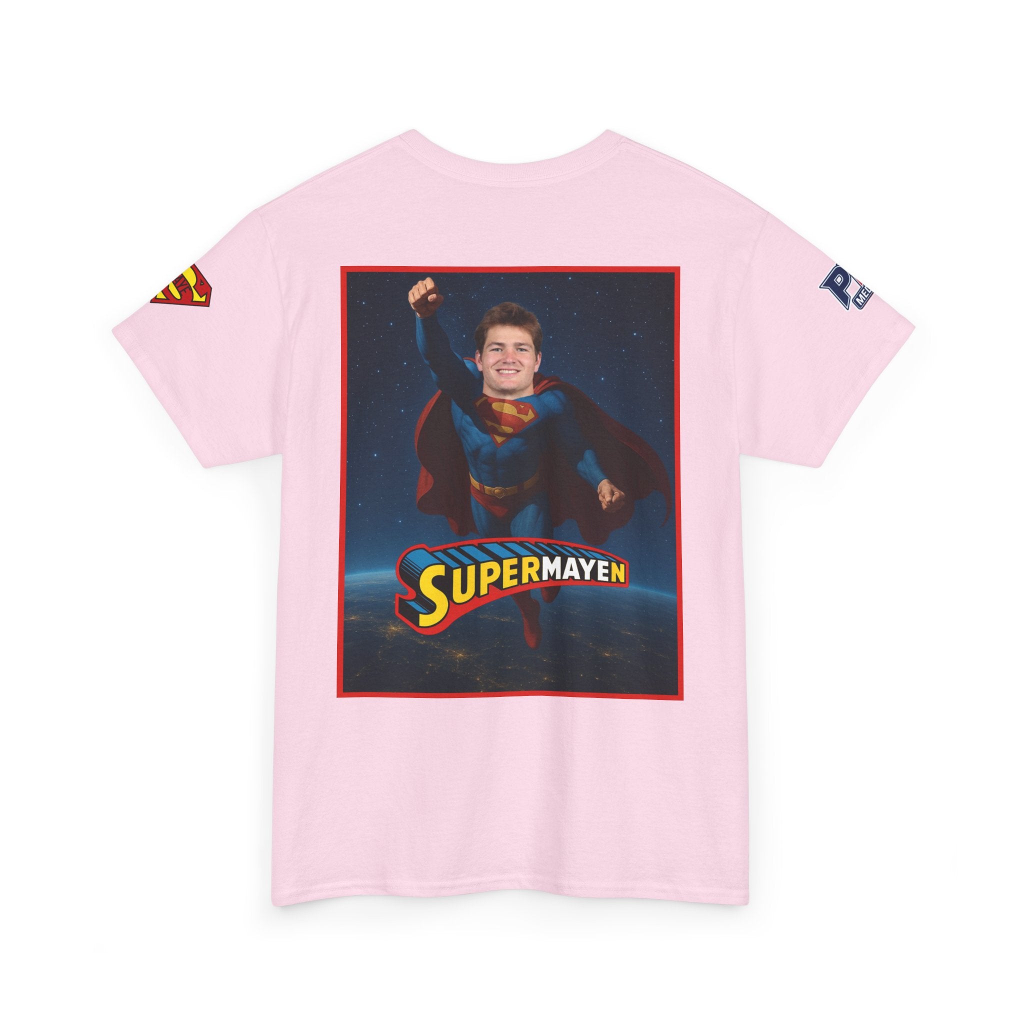 SuperMAYEn/Superman Shirt - Patriots Drake Maye Parody Fan Tee