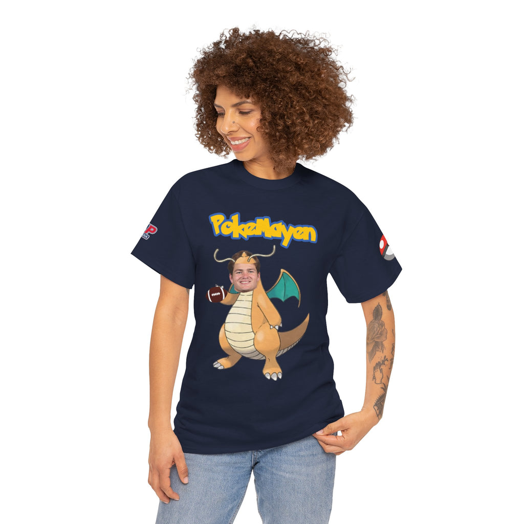 PokéMayen Parody Patriots Halloween Custome Shirt - Fun Football Drake Maye Fan Tee