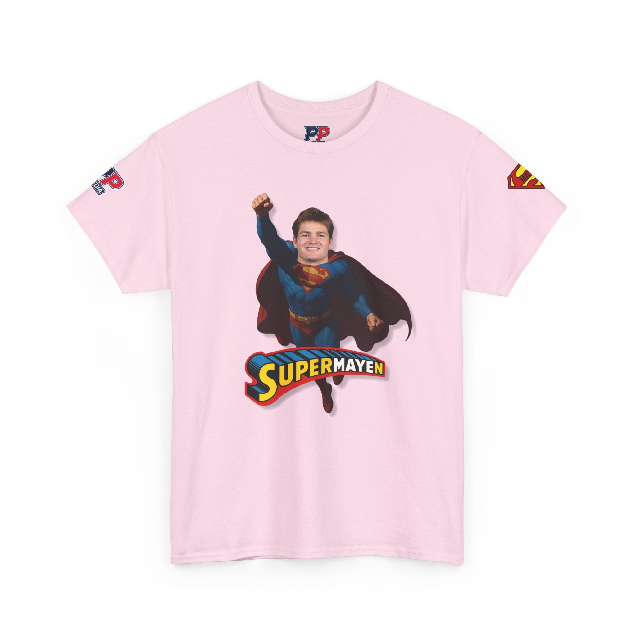 SuperMAYEn/Superman Shirt - Patriots Drake Maye Parody Fan Tee