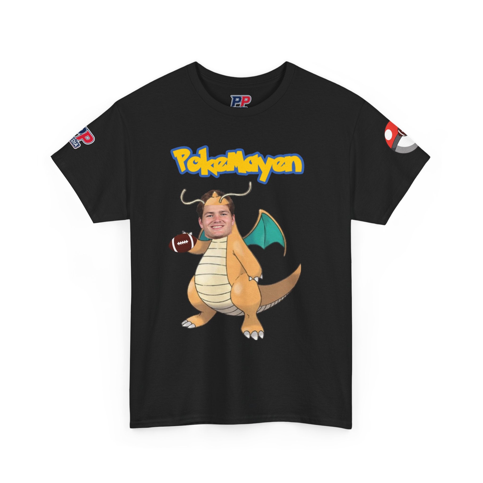 PokéMayen Parody Patriots Halloween Custome Shirt - Fun Football Drake Maye Fan Tee