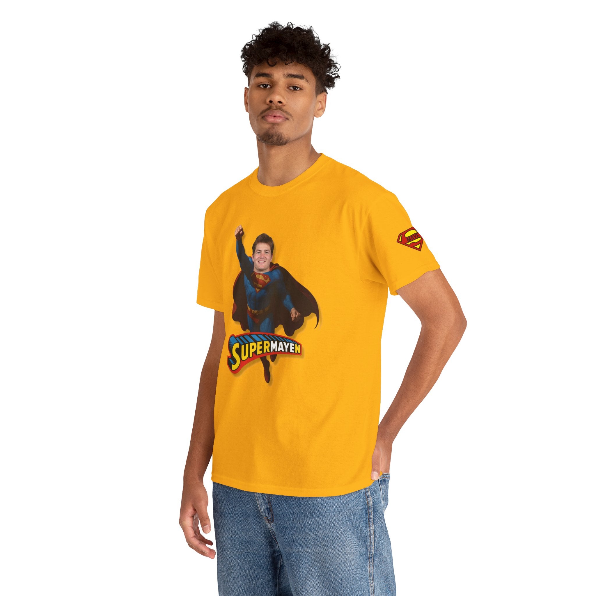 SuperMAYEn/Superman Shirt - Patriots Drake Maye Parody Fan Tee