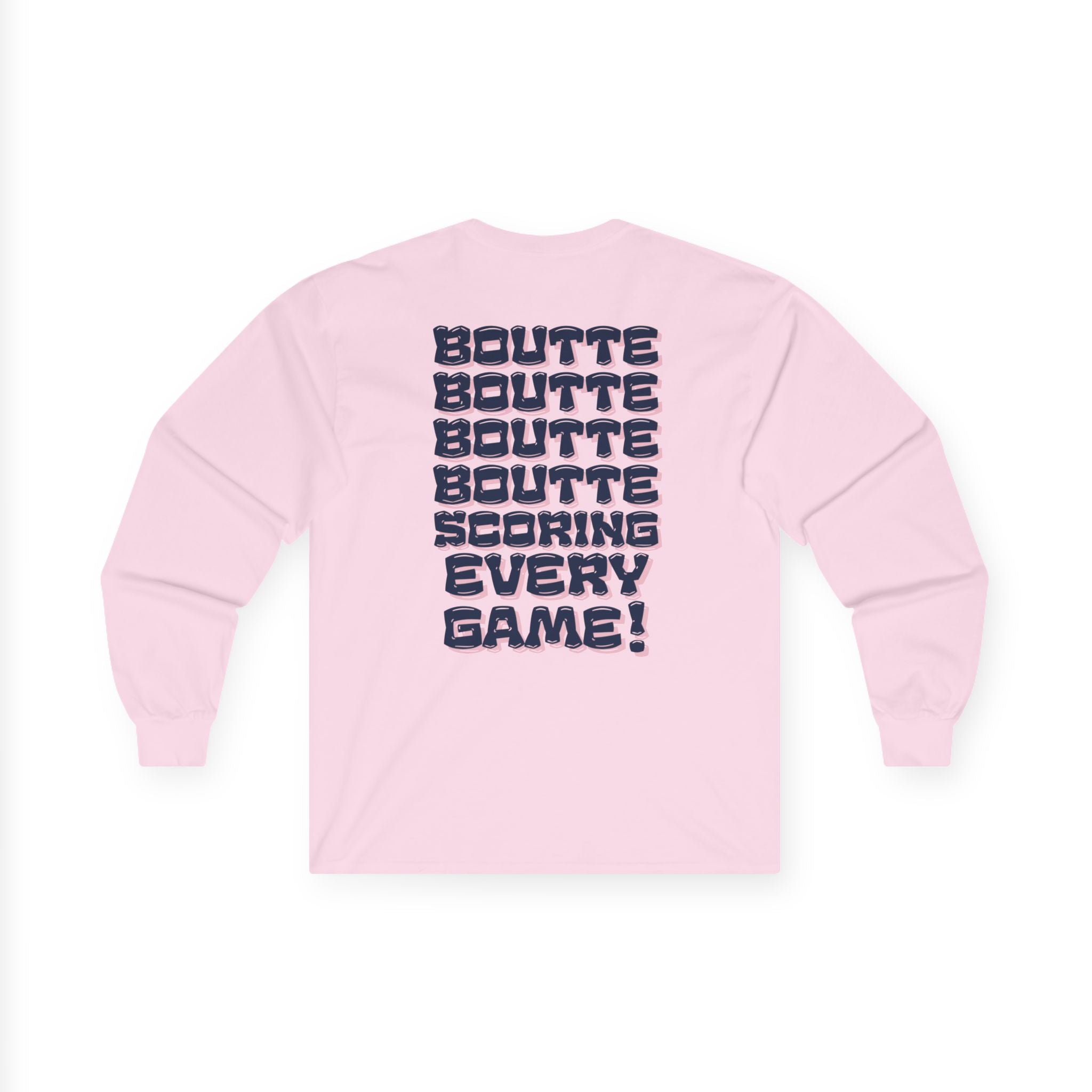 BOUTTE SCORING EVERY GAME - Patriots Kayshon Boutte Long Sleeve Fan Tee
