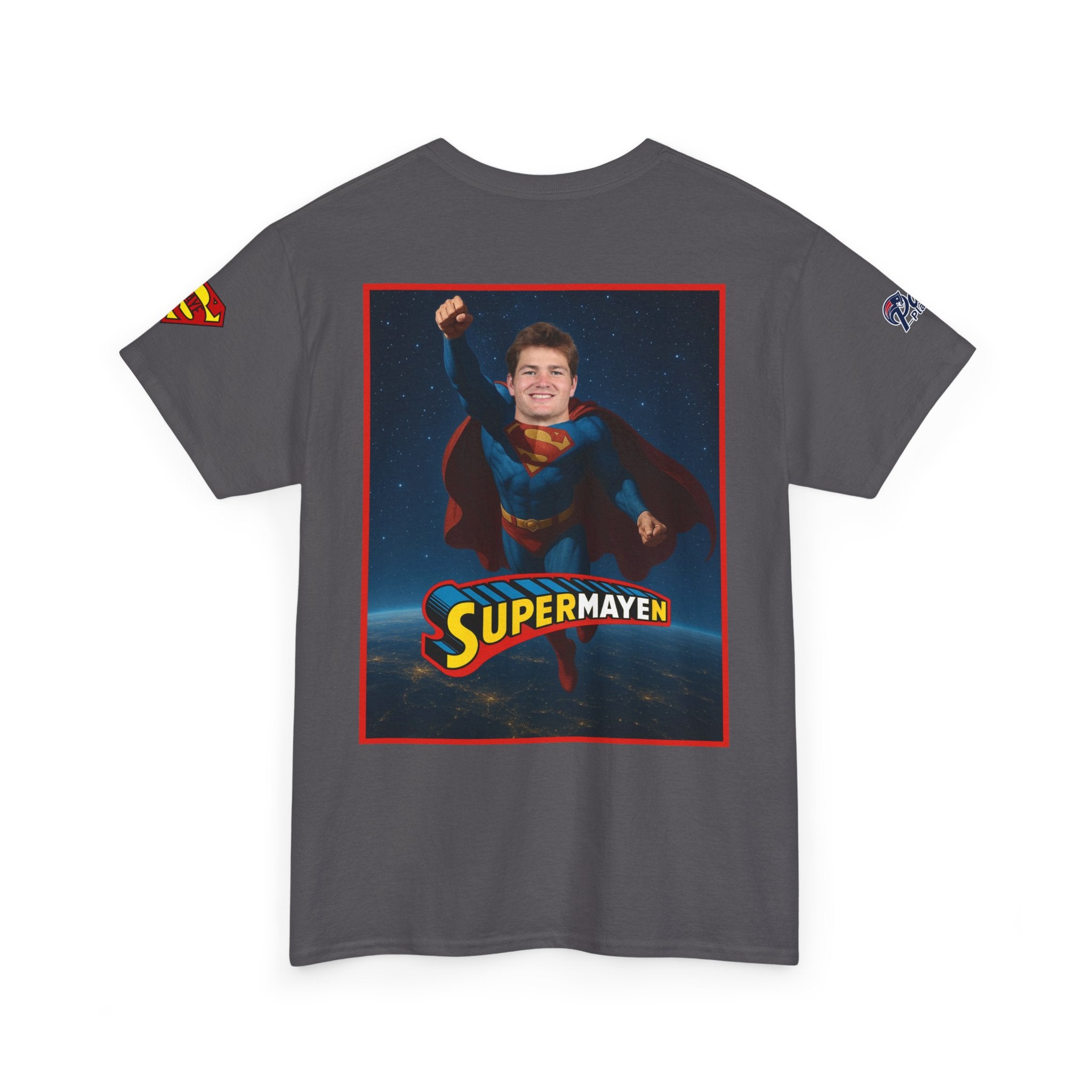 SuperMAYEn/Superman Shirt - Patriots Drake Maye Parody Fan Tee