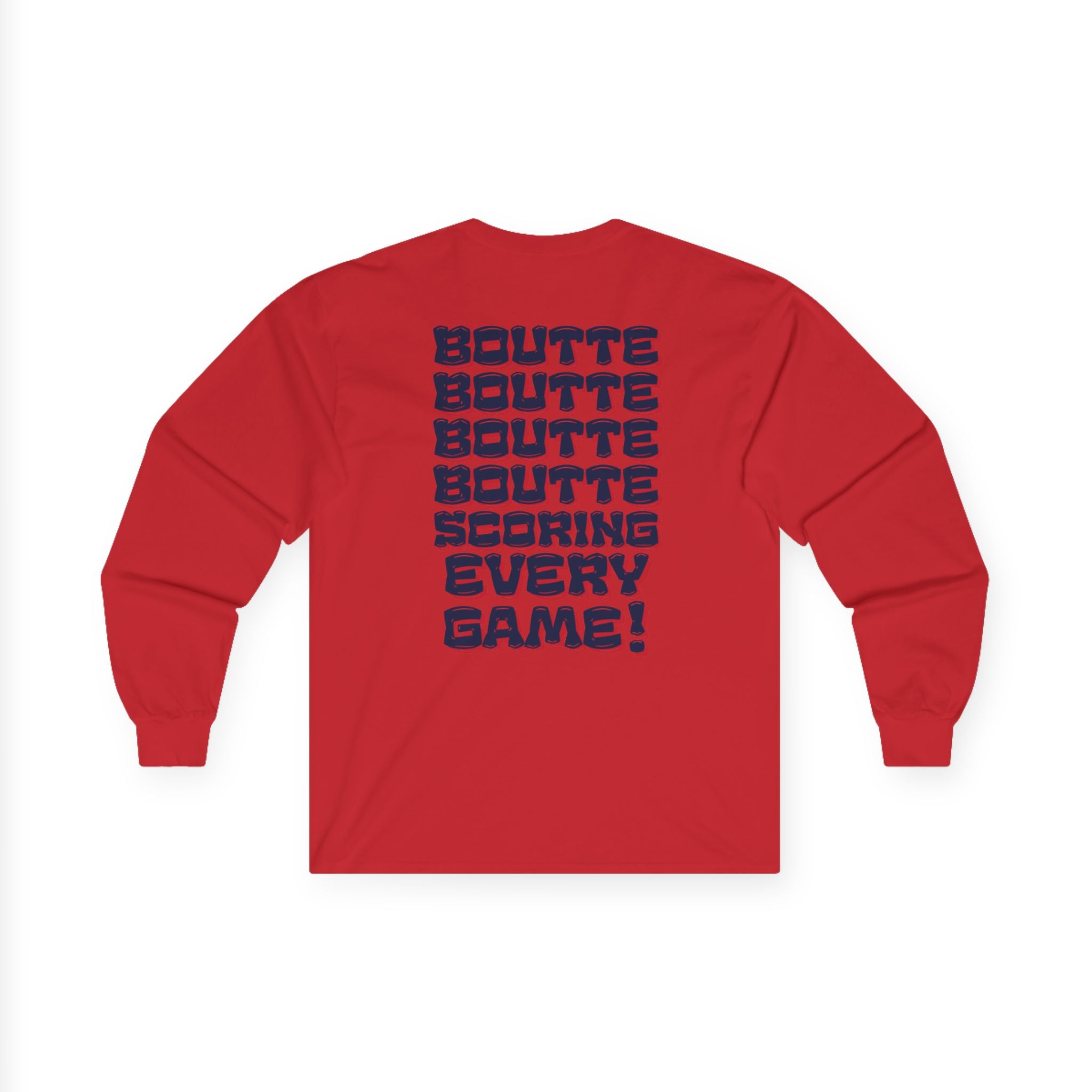 BOUTTE SCORING EVERY GAME - Patriots Kayshon Boutte Long Sleeve Fan Tee